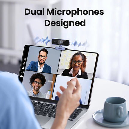 UGREEN Full HD webcam with microphones for Video USB-A recordings - gray – image 5