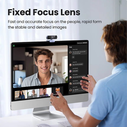 UGREEN Full HD webcam with microphones for Video USB-A recordings - gray – image 6