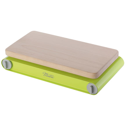 MEVA BENDER LUX gas camping stove + beech cutting board LPG 3kW - GREEN