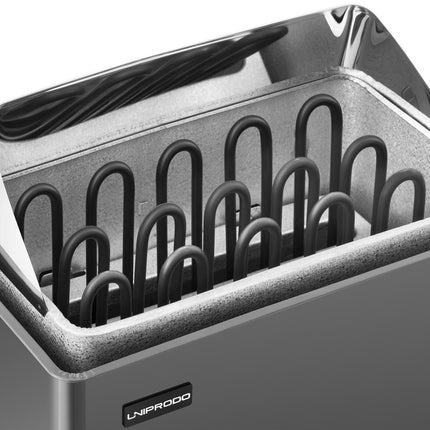 UNIPRODO Electric sauna oven 8-12 m3 to 110C 400 V 8 kW black and silver – image 4