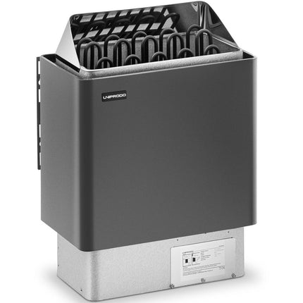 UNIPRODO Electric sauna oven 9-13 m3 to 110C 400 V 9 kW black and silver – image 2