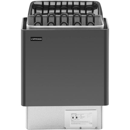 UNIPRODO Electric sauna oven 9-13 m3 to 110C 400 V 9 kW black and silver – image 6