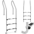 UNIPRODO Ladder for pool stainless steel 3 degrees 1600 mm