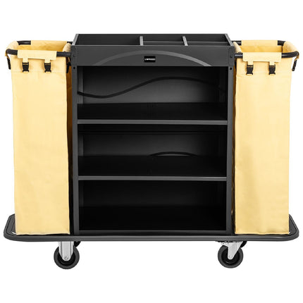UNIPRODO Hotel service cart for cleaning 2 bags 3 shelves up to 150 kg – image 6