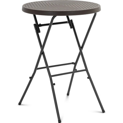 UNIPRODO Folding garden catering table, round, 79 x 110 cm, black – image 2