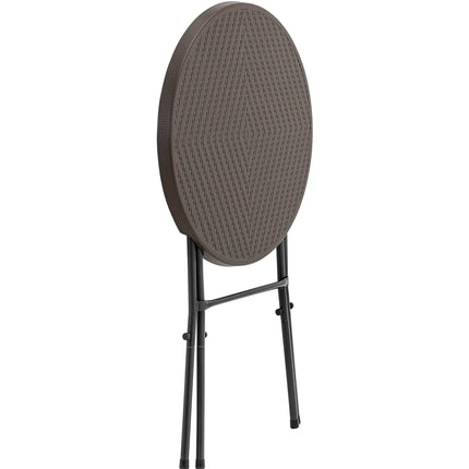 UNIPRODO Folding garden catering table, round, 79 x 110 cm, black – image 4