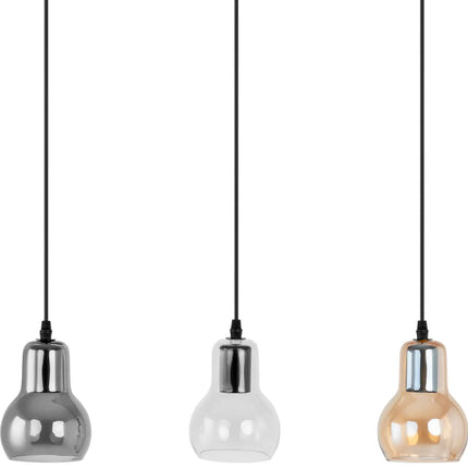 UNIPRODO Modern 3-point E27 ceiling lamp - glass bells – image 3