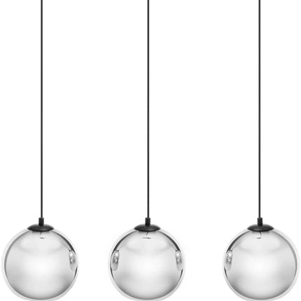 UNIPRODO Modern 3-point E27 ceiling lamp - glass balls – image 2
