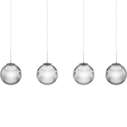 UNIPRODO Modern 4-point E27 ceiling lamp - smoked glass – image 2