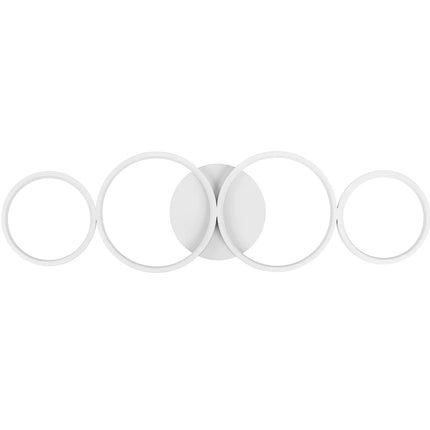 UNIPRODO Modern LED ceiling lamp with remote control - 4 white circles – image 4