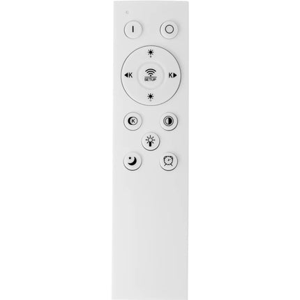 UNIPRODO Modern LED ceiling lamp with remote control - 4 white circles – image 6