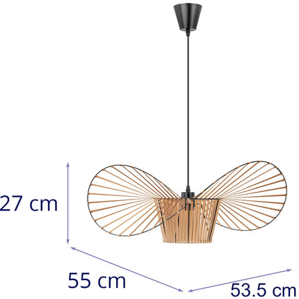 UNIPRODO E27 1-point boho hanging ceiling lamp - hat – image 7