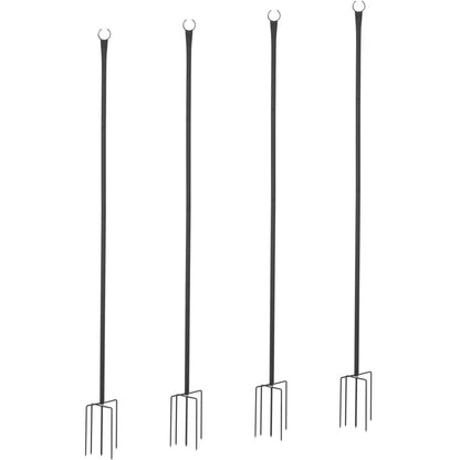 UNIPRODO Pole for lighting lamps, plants, garden decorations - set of 4. – image 2