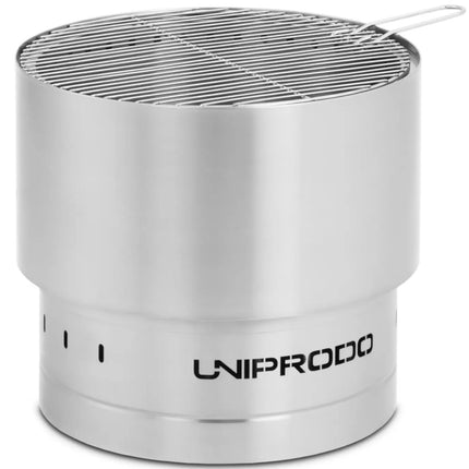UNIPRODO Garden fireplace with steel grill grate 50 x 50 x 45 cm