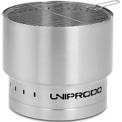 UNIPRODO Garden fireplace with steel grill grate 50 x 50 x 45 cm – image 6