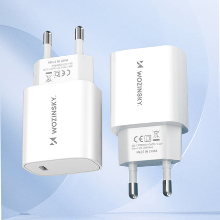 WOZINSKY 20W USB-C 100-240V wall charger, white – image 11