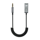 WOZINSKY Audio adapter with Bluetooth 5.3 receiver and AUX miniJack 3.5 mm connector and USB-A