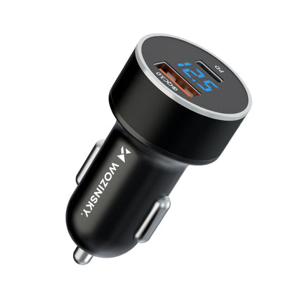 WOZINSKY USB-C USB-A 36W cigarette lighter car charger, black
