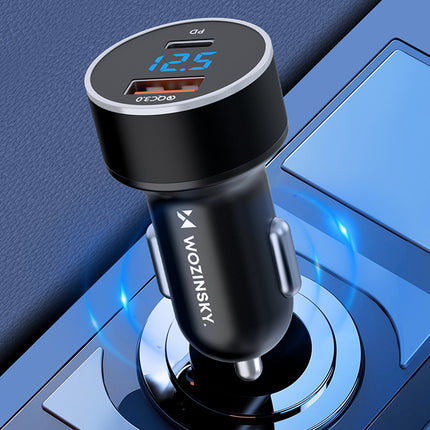 WOZINSKY USB-C USB-A 36W cigarette lighter car charger, black – image 10