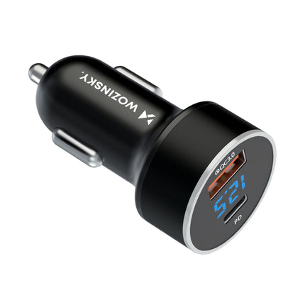 WOZINSKY USB-C USB-A 36W cigarette lighter car charger, black – image 3