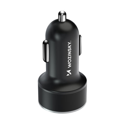 WOZINSKY USB-C USB-A 36W cigarette lighter car charger, black – image 4
