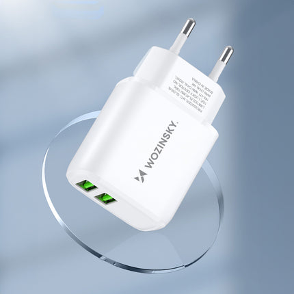 WOZINSKY Mains charger 100-240V 30W 2.4A 2x USB-A white – image 11
