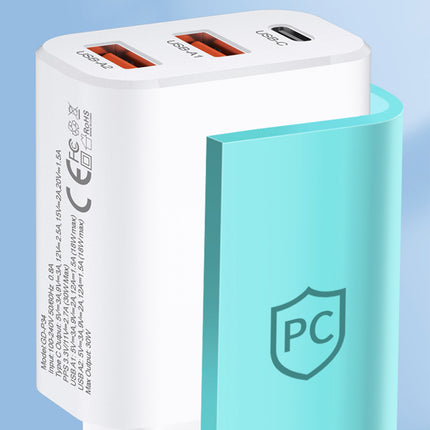 WOZINSKY Mains charger 100-240V 30W 2.4A 2x USB-A white – image 22