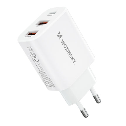 WOZINSKY Mains charger 100-240V 30W 2.4A 2x USB-A white – image 13
