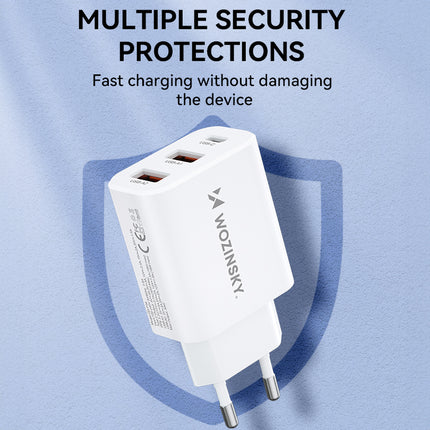 WOZINSKY Mains charger 100-240V 30W 2.4A 2x USB-A white – image 18