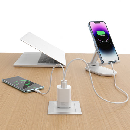 WOZINSKY PD QC 3.0 mains charger 100-240V 20W USB-C USB-A white – image 8