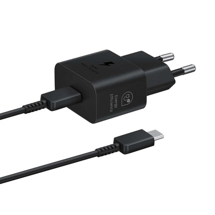 SAMSUNG Samsung GaN 25W SFC wall charger with USB-C cable, black