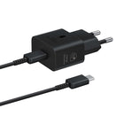 SAMSUNG Samsung GaN 25W SFC wall charger with USB-C cable, black