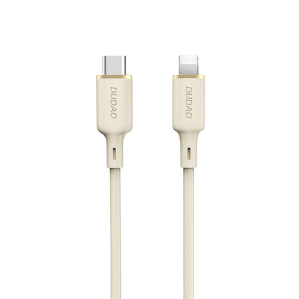 DUDAO SR reinforced cable for iPhone USB-C - Lightning 30W 2m, beige