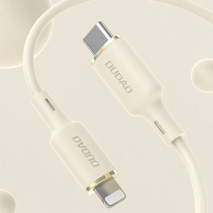 DUDAO SR reinforced cable for iPhone USB-C - Lightning 30W 2m, beige – image 2