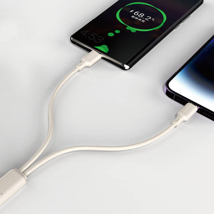 DUDAO SR reinforced cable for iPhone USB-C - Lightning 30W 2m, beige – image 3