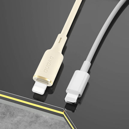 DUDAO 2in1 Cable reinforced cable SR USB-C - USB-C / Lightning 100W 1.2m beige – image 7