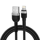 WOZINSKY Braided cable for iPhone USB-A - Lightning 2.4A 1m black