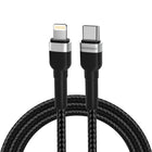 WOZINSKY Cable for iPhone USB-C - Lightning PD 30W 1m black