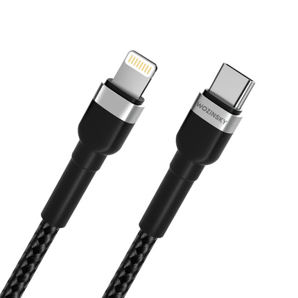 WOZINSKY Cable for iPhone USB-C - Lightning PD 30W 1m black – image 12