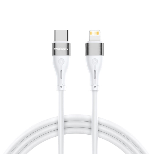 WOZINSKY Cable for iPhone USB-C - Lightning PD 27W 1m white