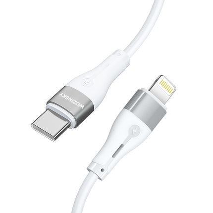 WOZINSKY Cable for iPhone USB-C - Lightning PD 27W 1m white – image 3