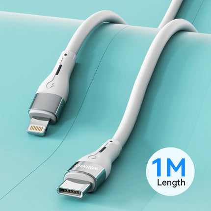 WOZINSKY Cable for iPhone USB-C - Lightning PD 27W 1m white – image 6