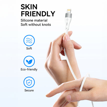 WOZINSKY Cable for iPhone USB-C - Lightning PD 27W 1m white – image 8
