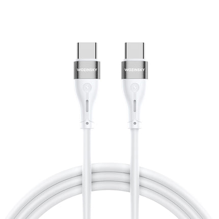 WOZINSKY Durable flexible cable USB-C - USB-C PD 65W 1m white – image 10
