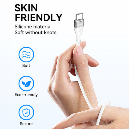 WOZINSKY Durable flexible cable USB-C - USB-C PD 65W 1m white – image 17