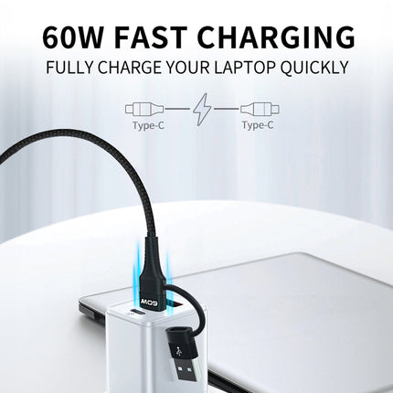 WOZINSKY 4in1 Universal cable 2x USB-C 1x USB-A 1x Lightning 60W 1m black – image 7