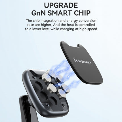 WOZINSKY Magnetic phone holder for car dashboard, black – image 5