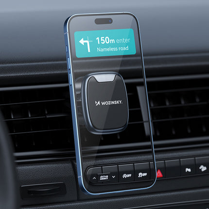 WOZINSKY Magnetic phone holder for car air vent, black – image 9