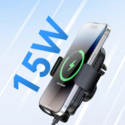 WOZINSKY Phone holder with 15W inductive charger for car dashboard, black – image 10