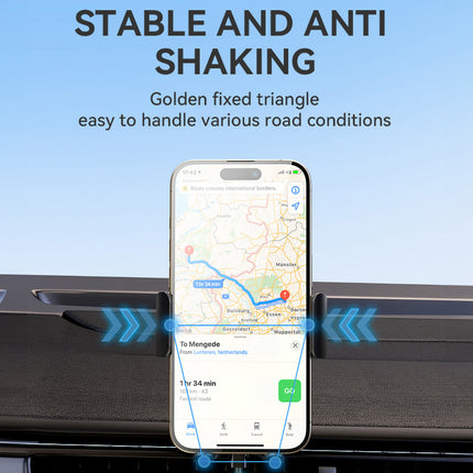 WOZINSKY Phone holder with 15W inductive charger for car dashboard, black – image 7